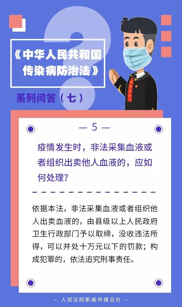 人民法院新闻传媒总社发布：传染病防治法系列问答七